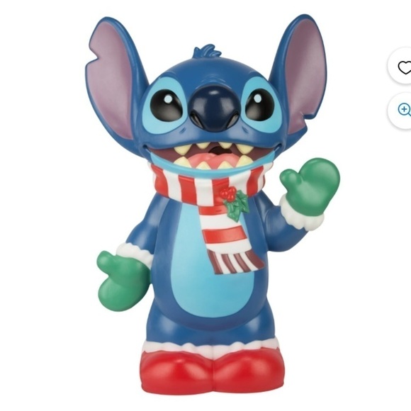 Disney Stitch Christmas Blow Mold NEW 22” Lighted Lilo Blue - Picture 1 of 7